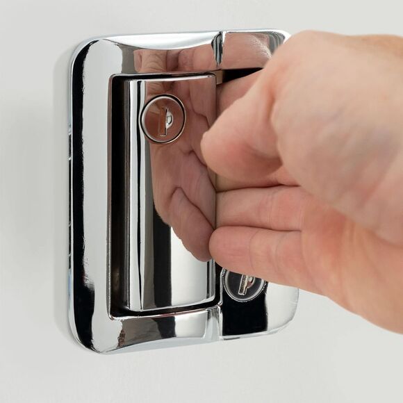 Road & Home RVP165 RV Entry Deadbolt Lock Chrome Plated 1 Pack with Keys -NEW - Picture 4 of 16